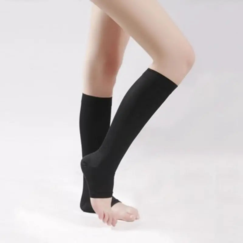 Circulation Relief Open-Toe Compression Socks